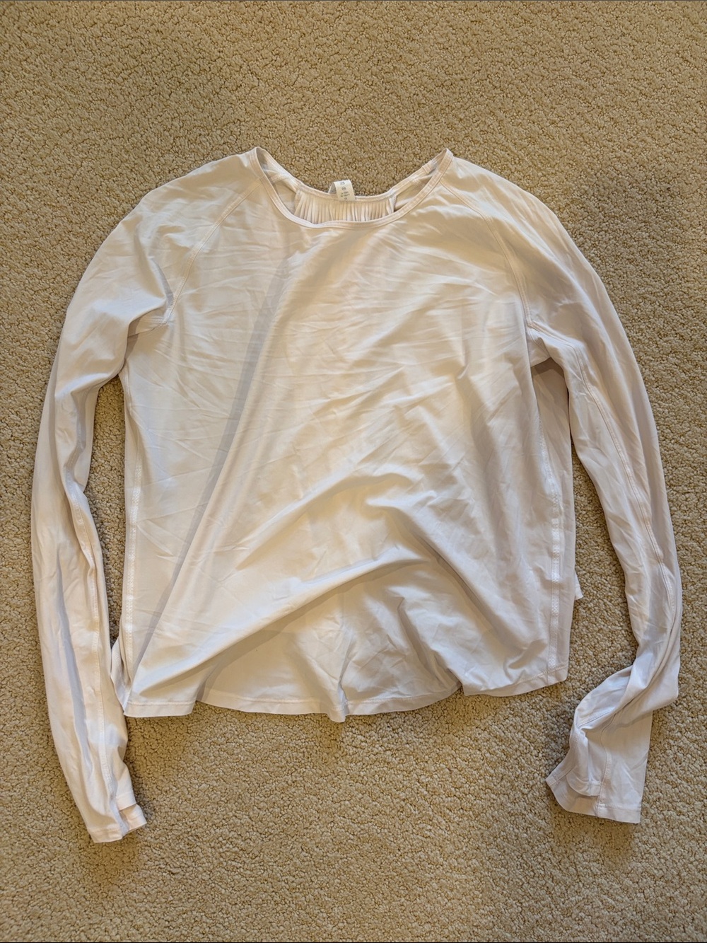 lululemon athletica Cream Long-Sleeve Crew Tee